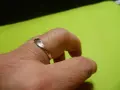 Нежен сребърен пръстен с листенце, снимка 3
