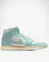 NIKE Air Jordan 1 Mid Shoes White/Blue Дамски Маратонки👟Дамски Спортни Обувки Код P2855, снимка 4