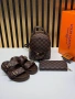 Louis Vuitton Нов Дамски Комплект Чехли Чанта Луи Витон Различни Модели , снимка 5