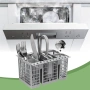 Кошница за прибори за съдомиялна машина C00257140 за Hotpoint Indesit & Whirlpool Universal Deluxe, , снимка 2