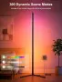Смарт LED подова лампа с RGB подсветка, дистанционно и контрол през приложение, 2400LM, 146cm, снимка 3