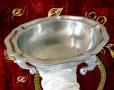 Калаена фруктиера,салатиера,на крачета,1,2 кг. , снимка 1
