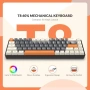 Механична клавиатура Yindiao T8 RGB 60% Brown, снимка 2