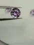 Лот естествени аметисти 3.40 ct – 3 броя, кръгъл брилянтен шлиф, отличен блясък, снимка 10