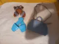 сет синьо ,сандали, чехли и дамска чанта , снимка 1