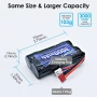 3000mAh 7.4 V литиево-йонна батерия с Deans T-щепсел 2S презареждаща се RC батерия, снимка 3