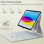 Нов Калъф клавиатура за iPad Air 11 M4 M3 M2 2026 2025 2024 с Pencil държач кейс таблет Айпад, снимка 7