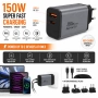 Зарядно за път 150W USB-C USB-A PPS QC PD супер бързо SP01416 PKG121, 150W обща мощност, снимка 2