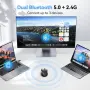 Нова Безжична мишка TECKNET PRO Tri-Mode, Bluetooth, USB-C адаптер, 700mAh, снимка 2