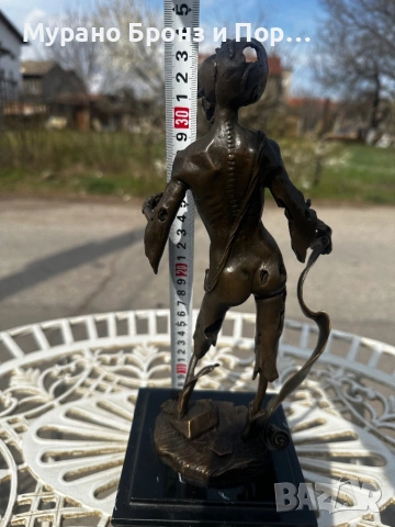 Масивна бронзова скулптура "Антропоморфен шкаф" (по Салвадор Дали) – 34 см, 3.7 кг, снимка 4 - Статуетки - 53981827