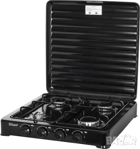 Котлон с 4 горелки ZILAN ZLN-7079, Тип на газта L.P.G. , Черен