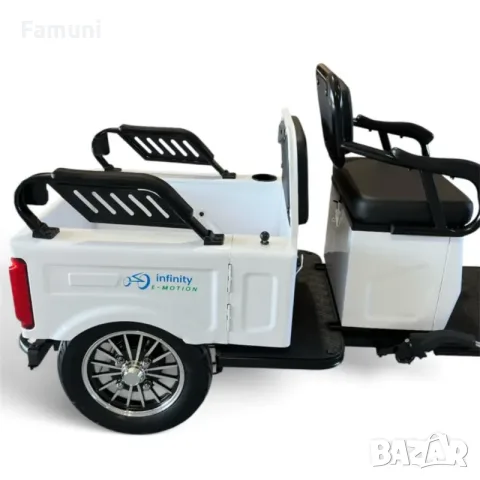 Електрическа Триколка CARGO 1800W (Ремарке или седалка), снимка 4 - Мотоциклети и мототехника - 55586030