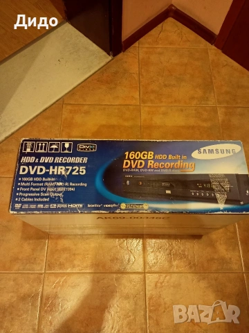 Samsung hr 725 hdd & dvd recorder 160 gb