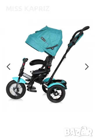 Детска триколка LORELLI Neo Green Luxe въздушни гуми, снимка 2 - Детски велосипеди, триколки и коли - 55588088