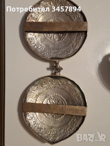 Възрожденски сребърни пафти със живачна позлата, снимка 5 - Антикварни и старинни предмети - 54146404