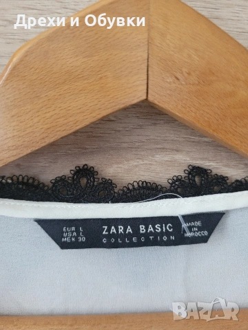 Елегантна официална блуза ZARA , снимка 3 - Блузи с дълъг ръкав и пуловери - 54692397