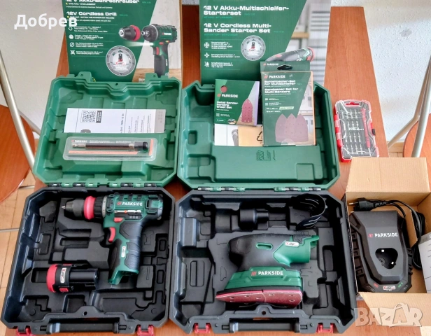 PARKSIDE 12V сет. ВСИЧКО на снимките за 62 евро., снимка 4 - Шлайфмашини - 54867102