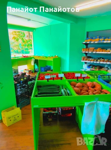 6 бр. стелажи за плодове и зеленчуци – 2 м – 1700 евро