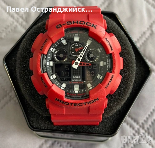 Часовник Casio G-SHOCK GA-100B-4A, снимка 2 - Мъжки - 54619091