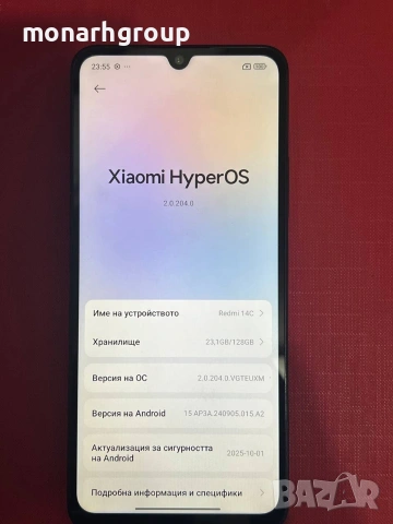 Телефон Xiaomi Redmi 14c /128gb/4gbRAM/ с кутия, снимка 2 - Xiaomi - 54418968