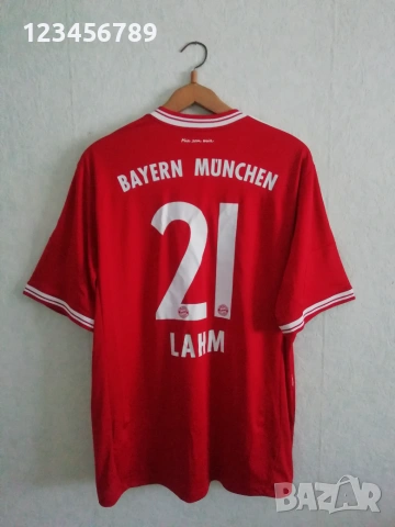 Bayern Munich Lahm Adidas оригинална тениска фланелка Байерн Мюнхен Лаам Екип 2013-2014 