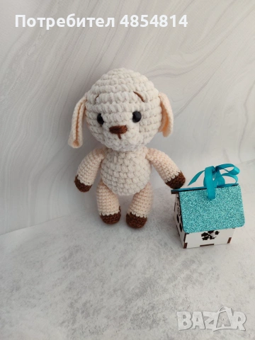 Малко агънце, 17 см., снимка 3 - Плюшени играчки - 55179721