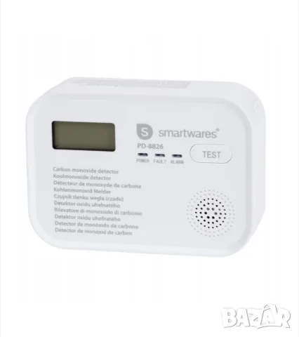 Детектор за дим и въглероден окис Smartwares, снимка 3 - Друга електроника - 55330140