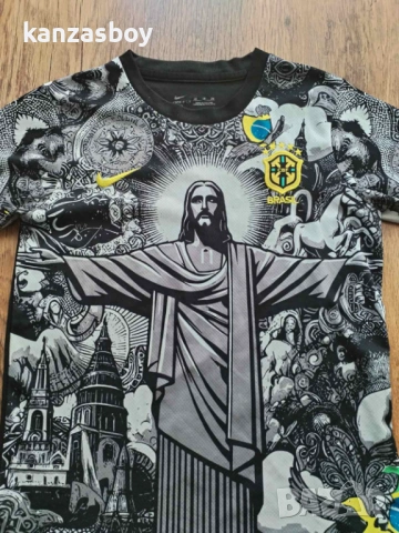 BRAZIL X JESUS ​​2024/25 black edition jersey - юношеска тениска р-р 164см, снимка 2 - Тениски - 54242577