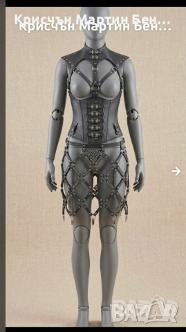 Ексклузивен комплект  в стил Dark Fashion

, снимка 2 - Корсети, бюстиета, топове - 48232650