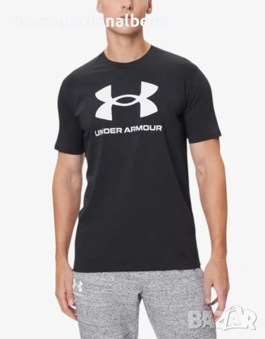 Under Armour Мъжка Тениска – Черна – Памук – S / M / L / XL / 2XL 