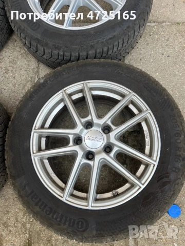 Джанти Anzo wheels и гуми Континентал, снимка 2 - Гуми и джанти - 54229791