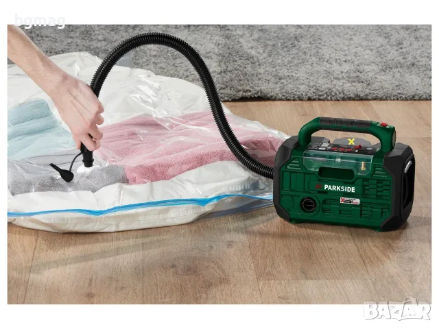 PARKSIDE PKA 20-Li C3,20V компресор и въздушна помпа,без батерия и без зарядно устройство, снимка 5 - Други инструменти - 55451406
