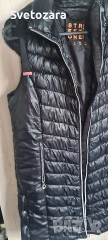 STREET ONE outwear, спортен дълъг елек с качулка, снимка 5 - Елеци - 54491238