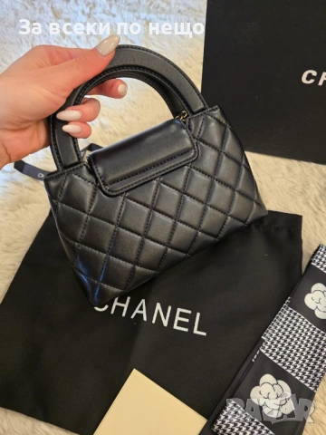 Chanel Kelly Дамска Черна Чанта Код Brand Luxury Fashion11, снимка 6 - Чанти - 54953693