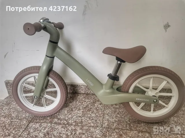 KIKKA BOO Баланс колело без педали LANSER ARMY GREEN
