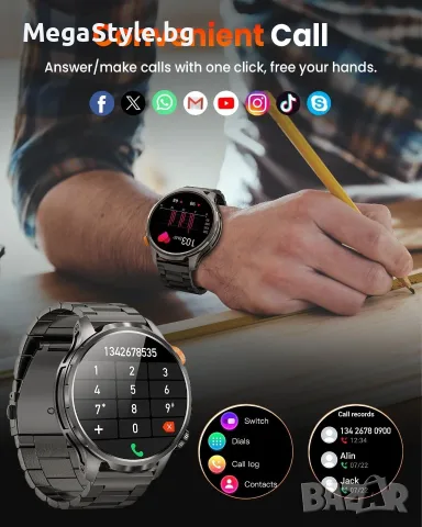 Smart Watch AK90, снимка 2 - Водоустойчиви - 55352217