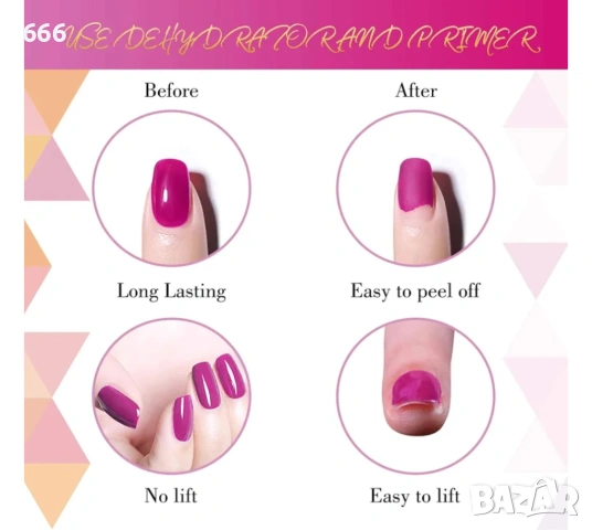 Комплект за нокти, снимка 4 - Продукти за маникюр - 54350526