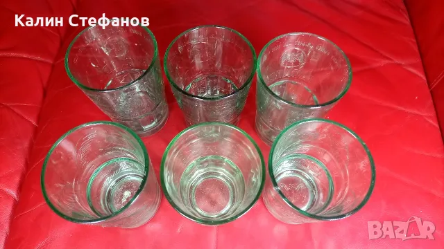 Стъклени чаши Бакарди, BACARDI, дебелостенни, 6 бр, снимка 3 - Чаши - 55664607