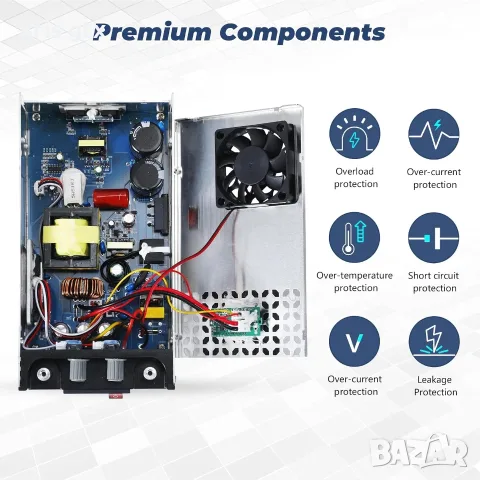BOSYTRO лабораторно захранване 0-48V 0-12.5A SMPS Max 600W, снимка 6 - Друга електроника - 55479980