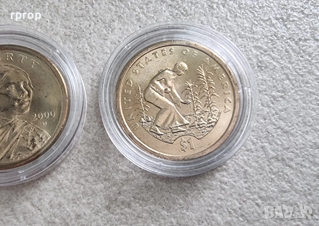 Оригинални монети. САЩ. Един Американски долар .3 бройки. 3 различни долара., снимка 4 - Нумизматика и бонистика - 41928053