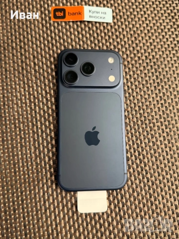 НОВ*Iphone 17 Pro*ЛИЗИНГ  41€/м 256GB Deep blue айфон 17 про Син, снимка 2 - Apple iPhone - 55011951