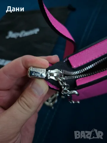 Продавам чисто НОВА малка секси Дамска чанта Juicy Couture, оригинална, розова, снимка 6 - Чанти - 55547819