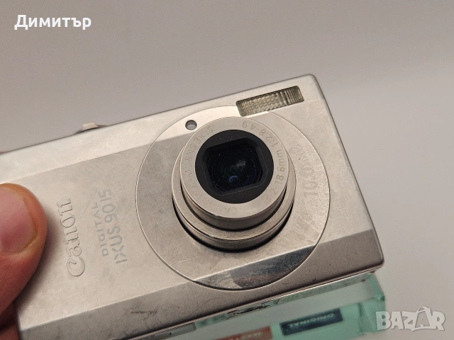 Canon IXUS 90 IS digital photo camera 10MP дигитален фотоапарат камера с батерия и мемори карта , снимка 3 - Фотоапарати - 54734342
