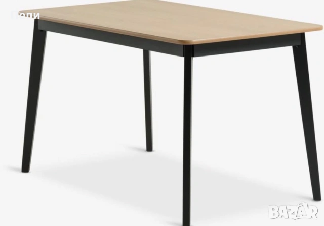 Кухненска маса JEGIND 80x130 цвят натурален дъб/черно