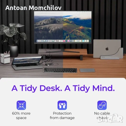 Докинг станция Ascrono MacBook Docking Station Type F, снимка 2 - Лаптоп аксесоари - 54805389