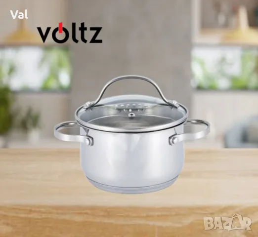 Тенджера Voltz, различна съвместимост, Инокс, снимка 2 - Съдове за готвене - 55334566