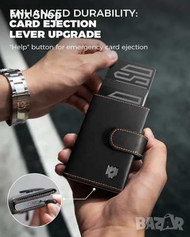 Нов Портфейл AirTag от естествена кожа с RFID , снимка 2 - Портфейли, портмонета - 54688343