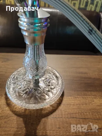 Наргиле Dschinni Shisha Roxx Silver Crystal Pro, снимка 2 - Наргилета - 55327863