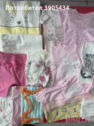Лот + пелени 0-3мес., снимка 3 - Комплекти за бебе - 54287660