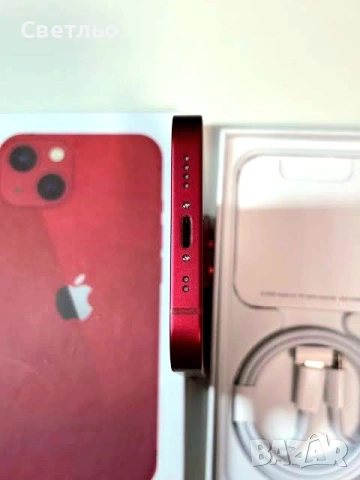 Нов iPhone 13 Mini , памет 256 GB. Закупен от Чехия. В Гаранция до 09.11.2027 година. Червен цвят. , снимка 4 - Apple iPhone - 54457234